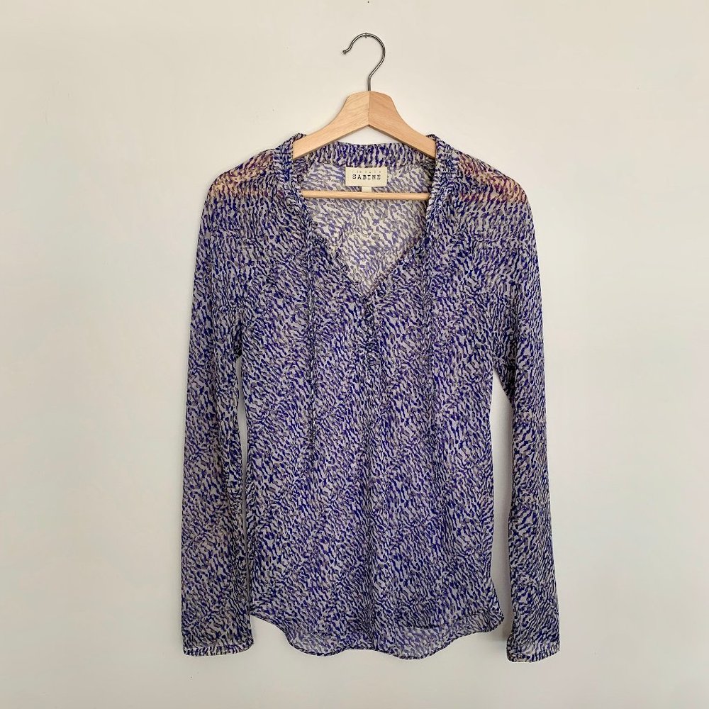 Sabine Sheer Patterned Blouse